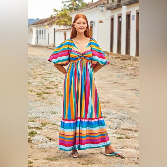 beaded rainbow dress CHER GOWN